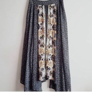 Free People Paneled Midi Skirt